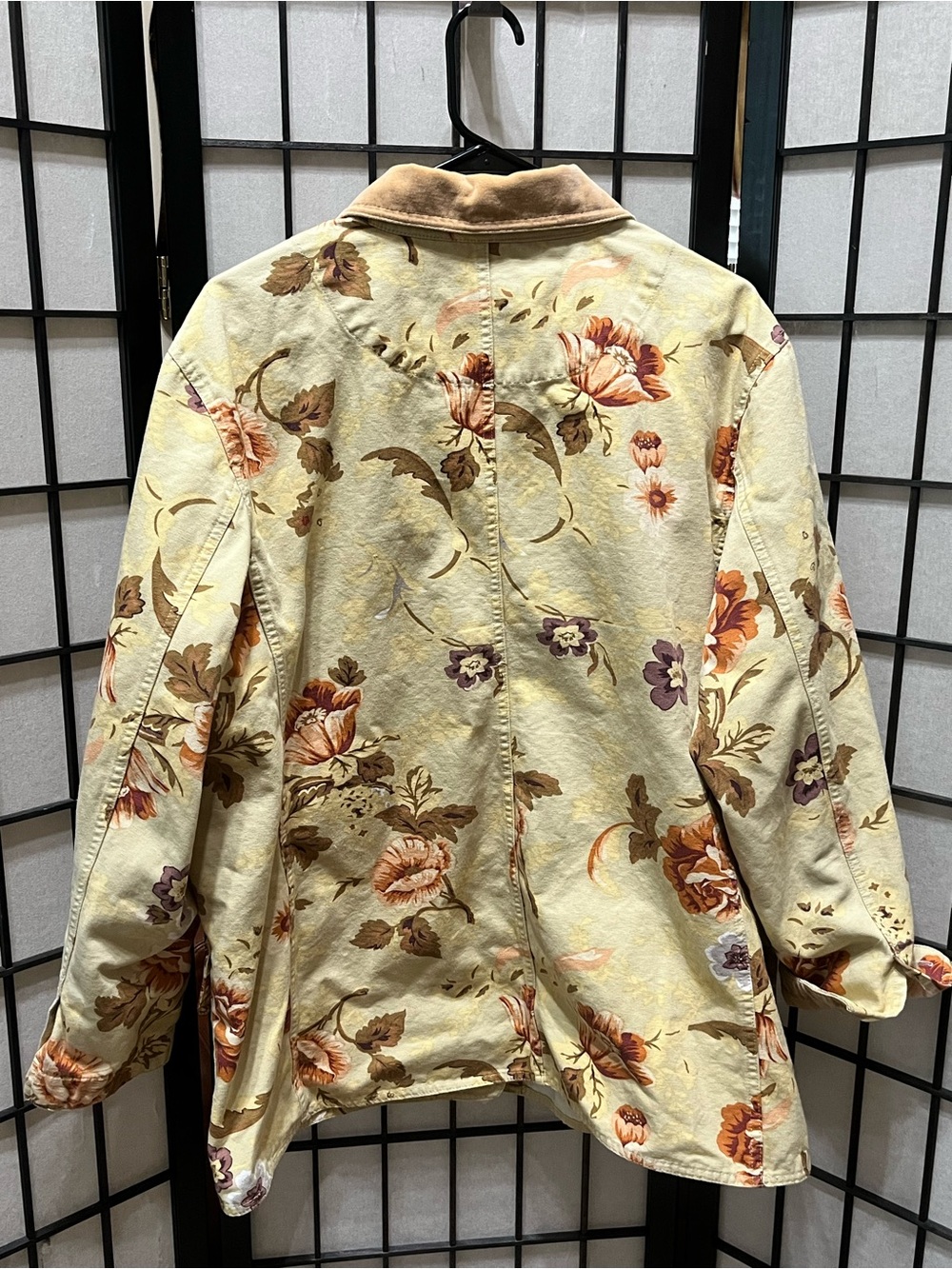 VINTAGE COLDWATER CREEK Cream Floral Cotton BARN Jacket WOMEN SIZE 1X - Picture 5 of 9